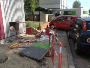 Travaux et stationnement rue Dumas (D.R.)